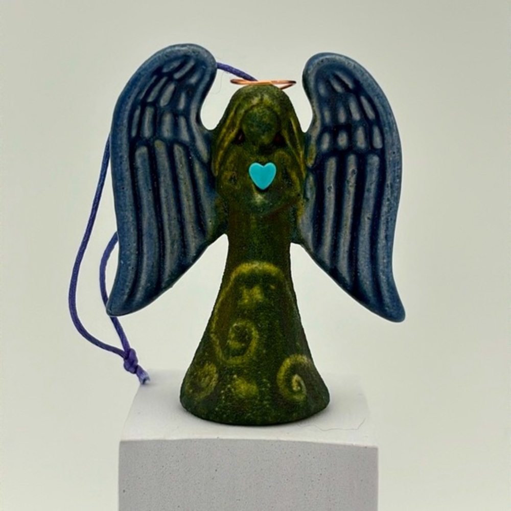 Raku Angel Art Pottery